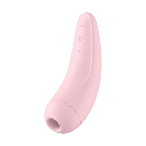 Satisfyer curvy 2+ rosa vibrador de ondas de presión con app satisfyer connect